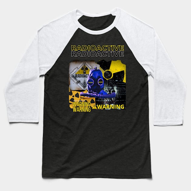 Radioactive Radiation Risk Baseball T-Shirt by HiQu